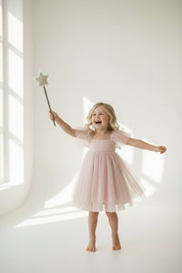 SS Girl's Dress Fawn Dress (soft pink tulle)