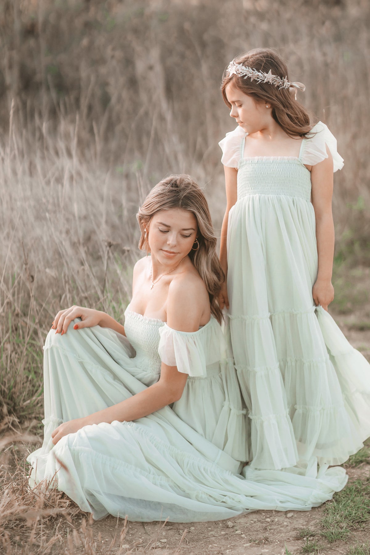 SS Girl's Dress Marabella Dress (mint tulle)