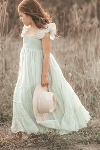 SS Girl's Dress Marabella Dress (mint tulle)