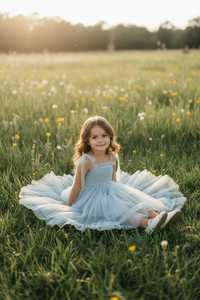 SS Girl's Dress Isa Dress (airy blue tulle)