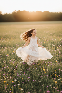 SS Girl's Dress Butterfly Dress (natural)
