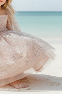 SS Girl's Dress Uma Dress (sequin pink tulle)