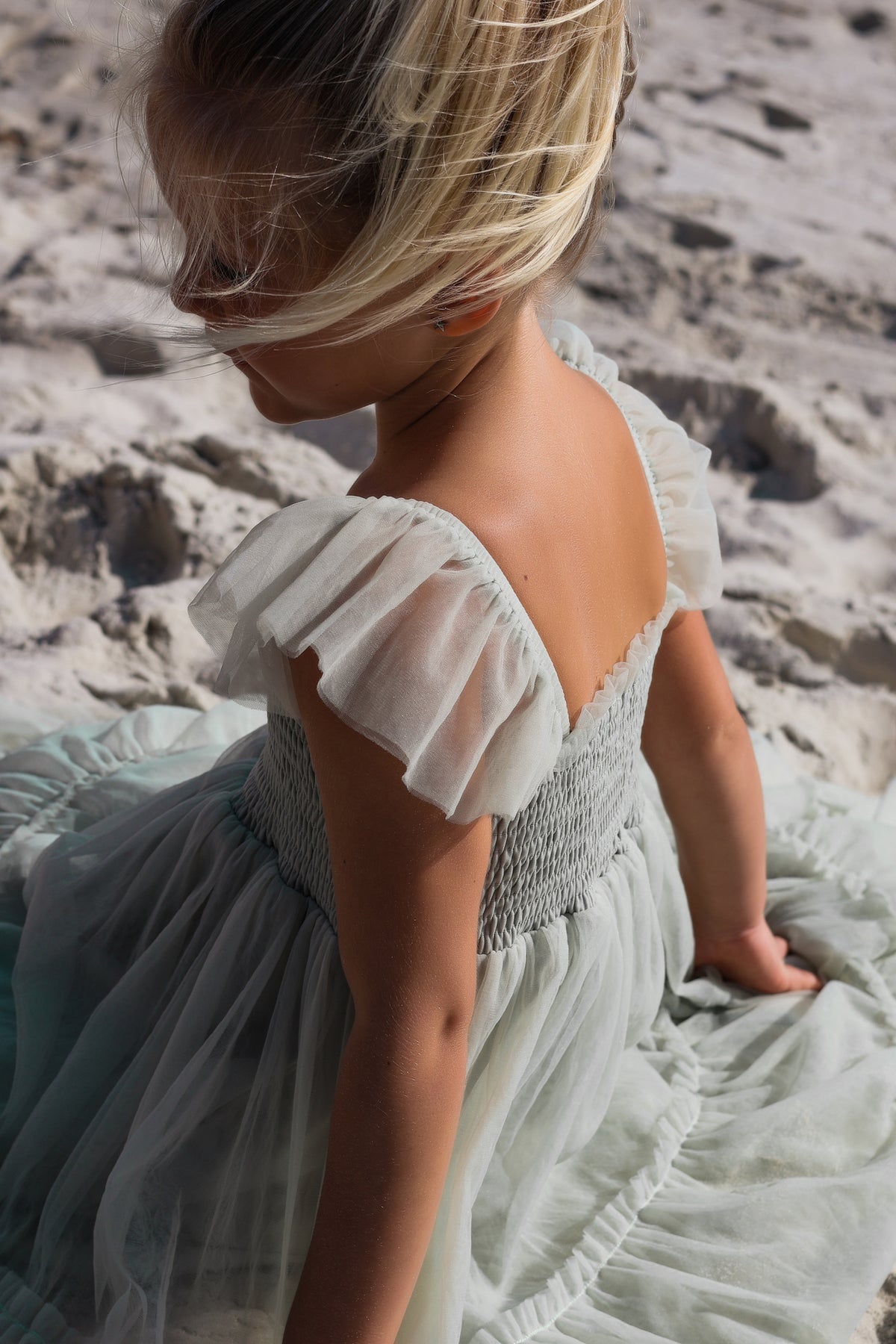 SS Girl's Dress Marabella Dress (mint tulle)