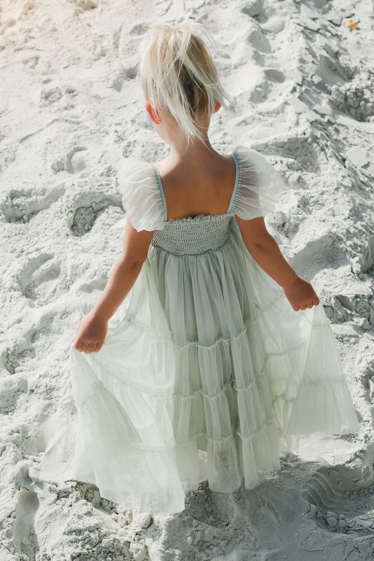 SS Girl's Dress Marabella Dress (mint tulle)