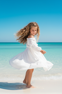 SS Girl's Dress Pippa Dress (white muslin)