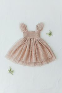 SS Girl's Dress Juliet Dress (sequin pink tulle)