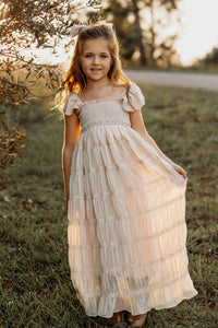 SS Girl's Dress Marabella Dress (natural chiffon)