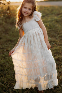 SS Girl's Dress Marabella Dress (natural chiffon)
