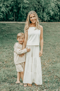 SS Women's Bottoms Women's Bella Maxi Pants (light ivory muslin)