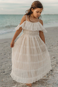 SS Girl's Dress Elise Dress (natural chiffon)