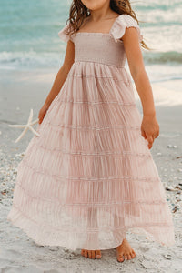 SS Girl's Dress Marabella Dress (soft pink chiffon)