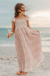 SS Girl's Dress Marabella Dress (soft pink chiffon)