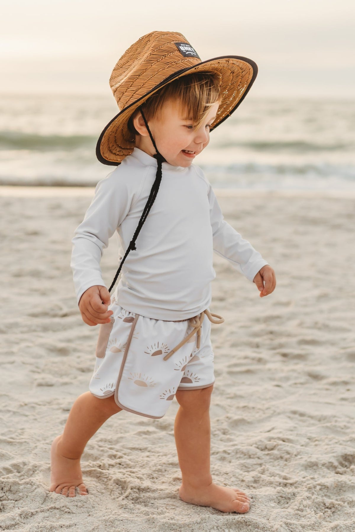 LB Boy's Swim Board Shorts (ash sun)