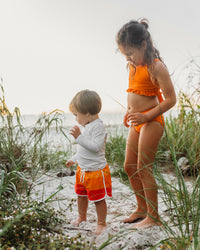 LB Boy's Swim Rashguard (bone) FINAL SALE