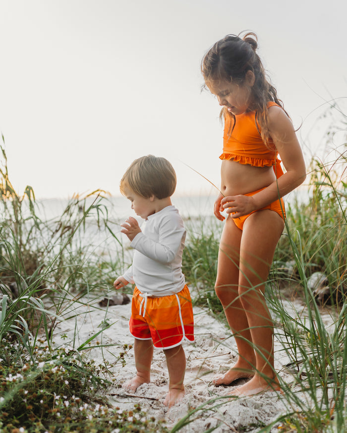 LB Girl's Swim Scoopback Set (turmeric) FINAL SALE