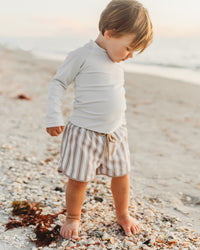 LB Boy's Swim Rashguard (bone) FINAL SALE