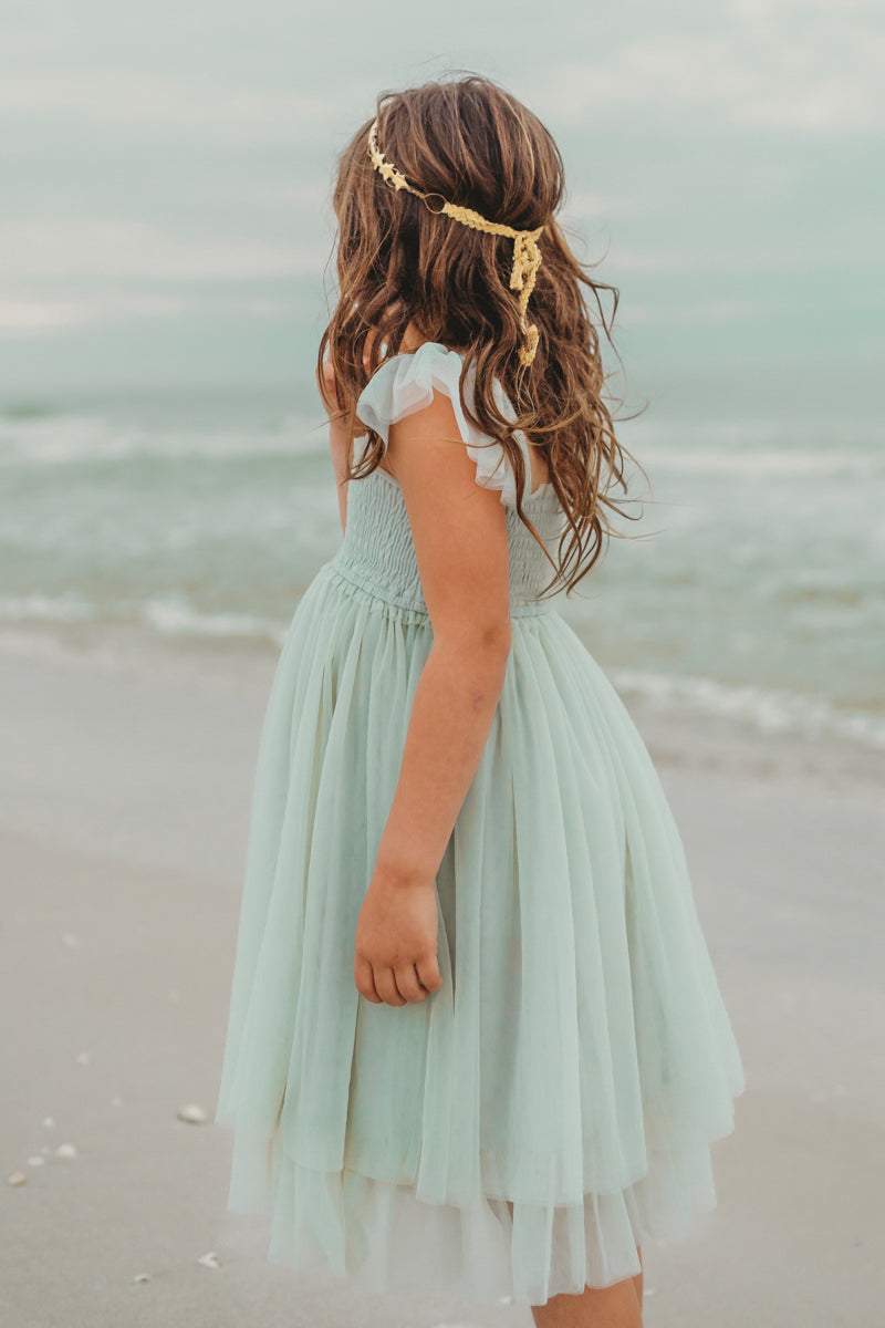 SS Girl's Dress Juliet Dress (mint tulle)