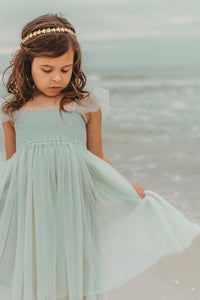 SS Girl's Dress Juliet Dress (mint tulle)