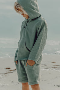 SS Boy's Bottoms Knox Shorts (soft teal muslin)