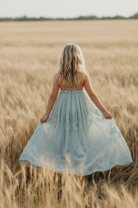 SS Girl's Dress Madeline Lace Dress (airy blue)