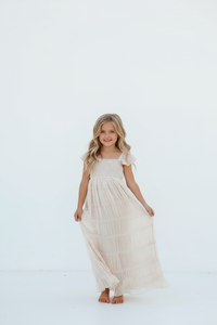 SS Girl's Dress Marabella Dress (natural chiffon)