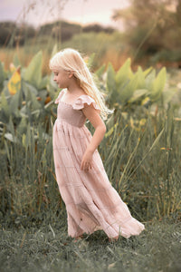 SS Girl's Dress Marabella Dress (soft pink chiffon)