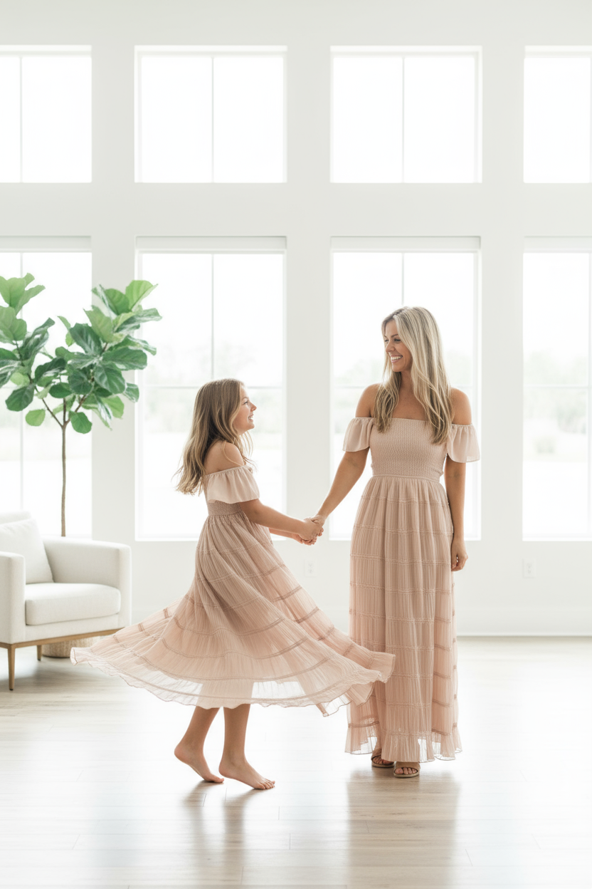 SS Women's Dress Women's Marabella Dress (soft pink chiffon)
