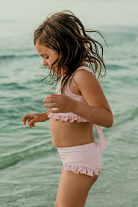 LB Girl's Swim Scoopback Set (pink) FINAL SALE