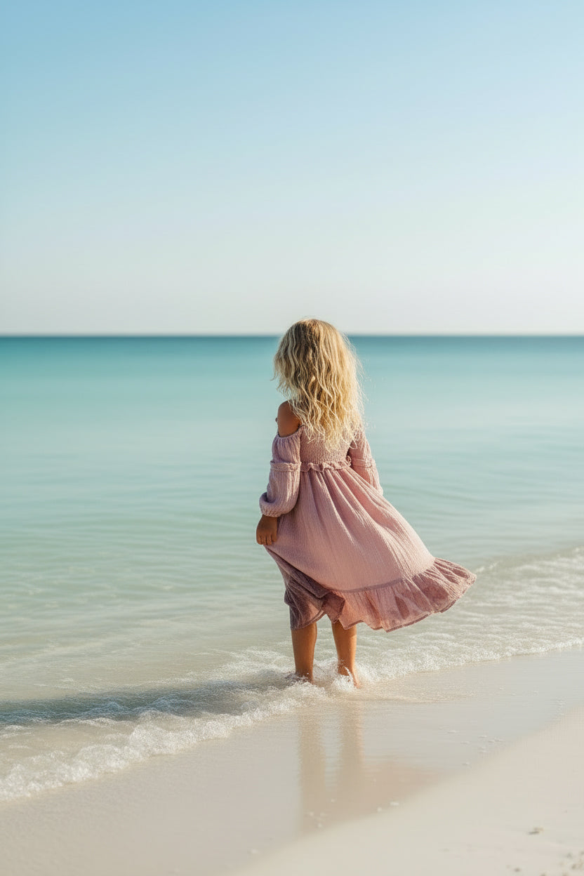 SS Girl's Dress Pippa Dress (peony muslin)