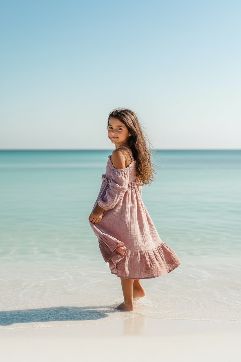 SS Girl's Dress Pippa Dress (peony muslin)