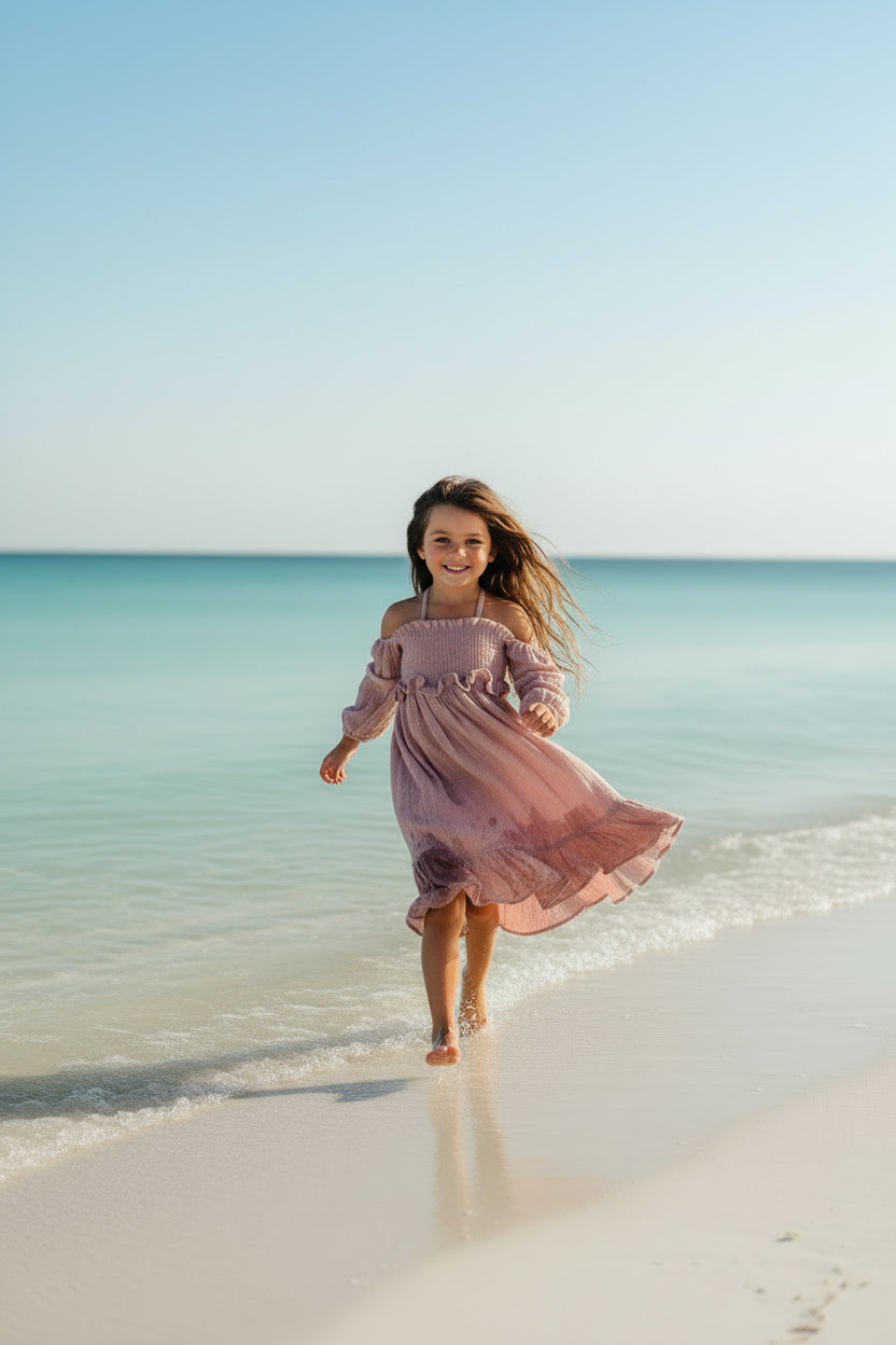 SS Girl's Dress Pippa Dress (peony muslin)