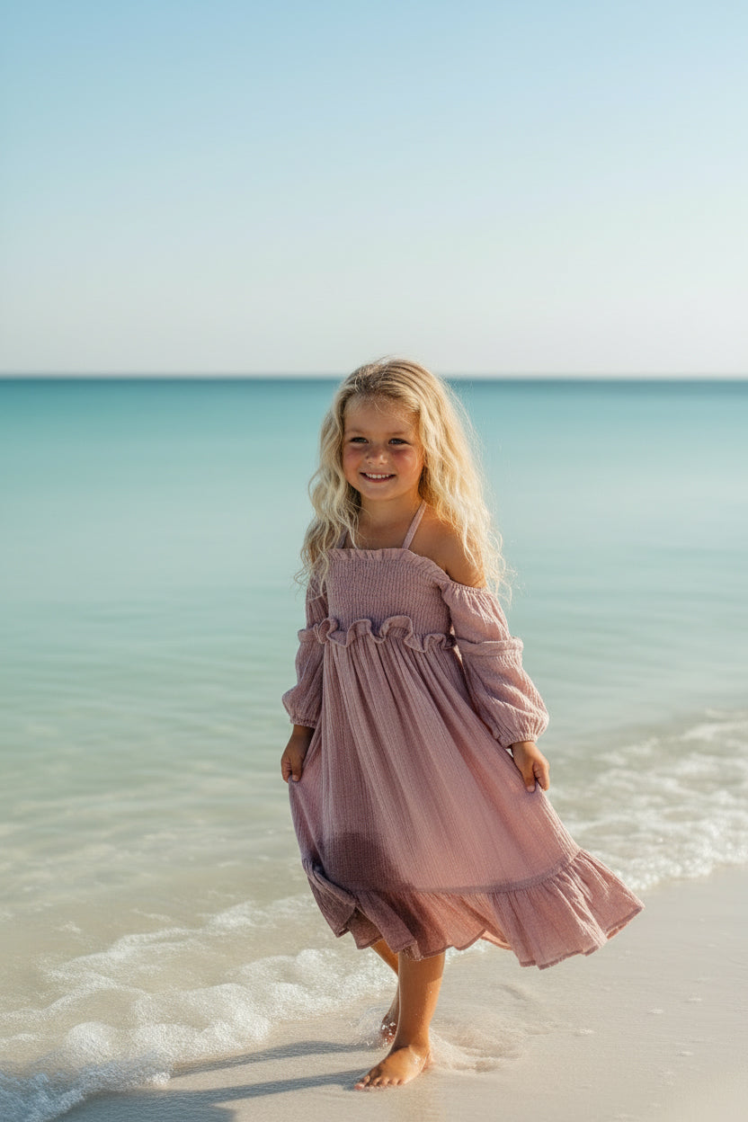 SS Girl's Dress Pippa Dress (peony muslin)