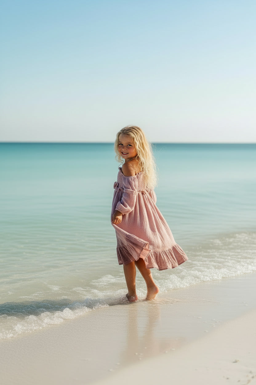 SS Girl's Dress Pippa Dress (peony muslin)