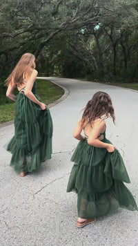 SS Girl's Dress Wendy Dress (forest tulle)
