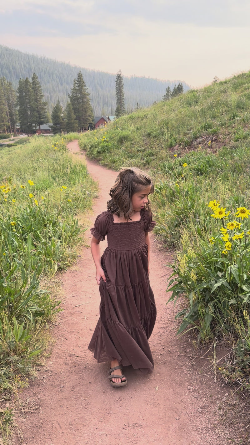 SS Girl's Dress Elle Midi (cocoa tulle)