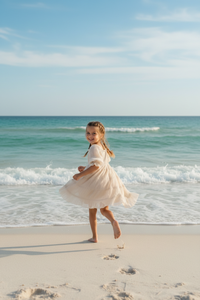 SS Girl's Dress Karina Dress (natural chiffon)
