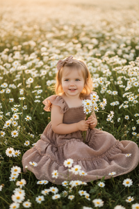 SS Girl's Dress Marabella Dress (mocha swiss dot)