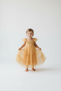 SS Girl's Dress Marabella Dress (saffron tulle)
