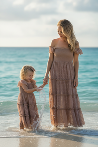 SS Women's Dress Women's Marabella Dress (mocha swiss dot)