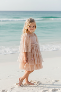 SS Girl's Dress Uma Dress (sequin pink tulle)