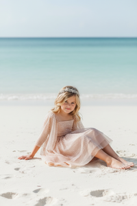 SS Girl's Dress Uma Dress (sequin pink tulle)
