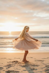 SS Girl's Dress Uma Dress (sequin pink tulle)