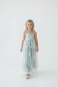 SS Girl's Dress Fiona Lace Dress (coastal blue)