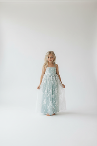 SS Girl's Dress Fiona Lace Dress (coastal blue)