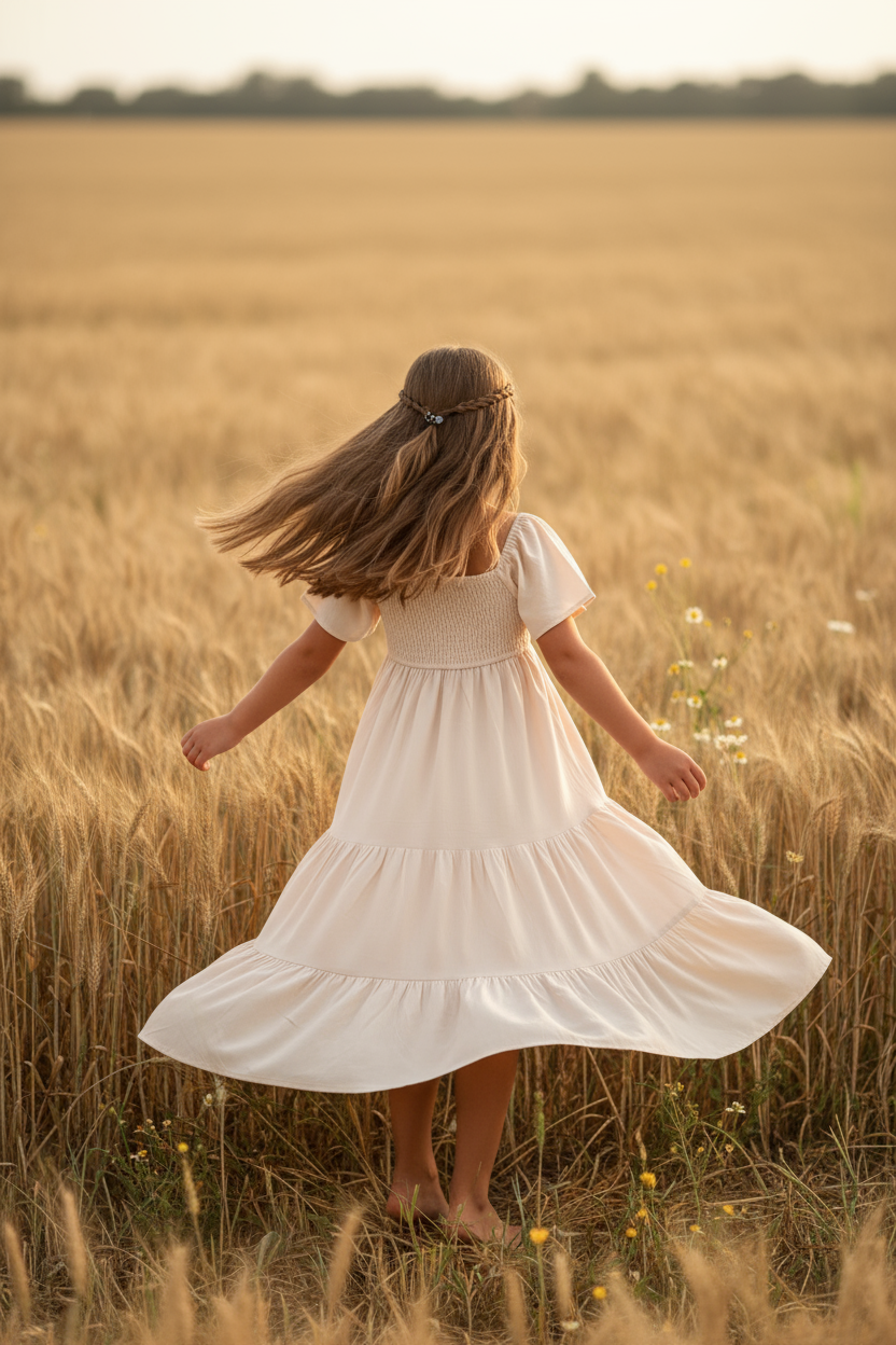 SS Girl's Dress Winnie Lace Dress (natural)