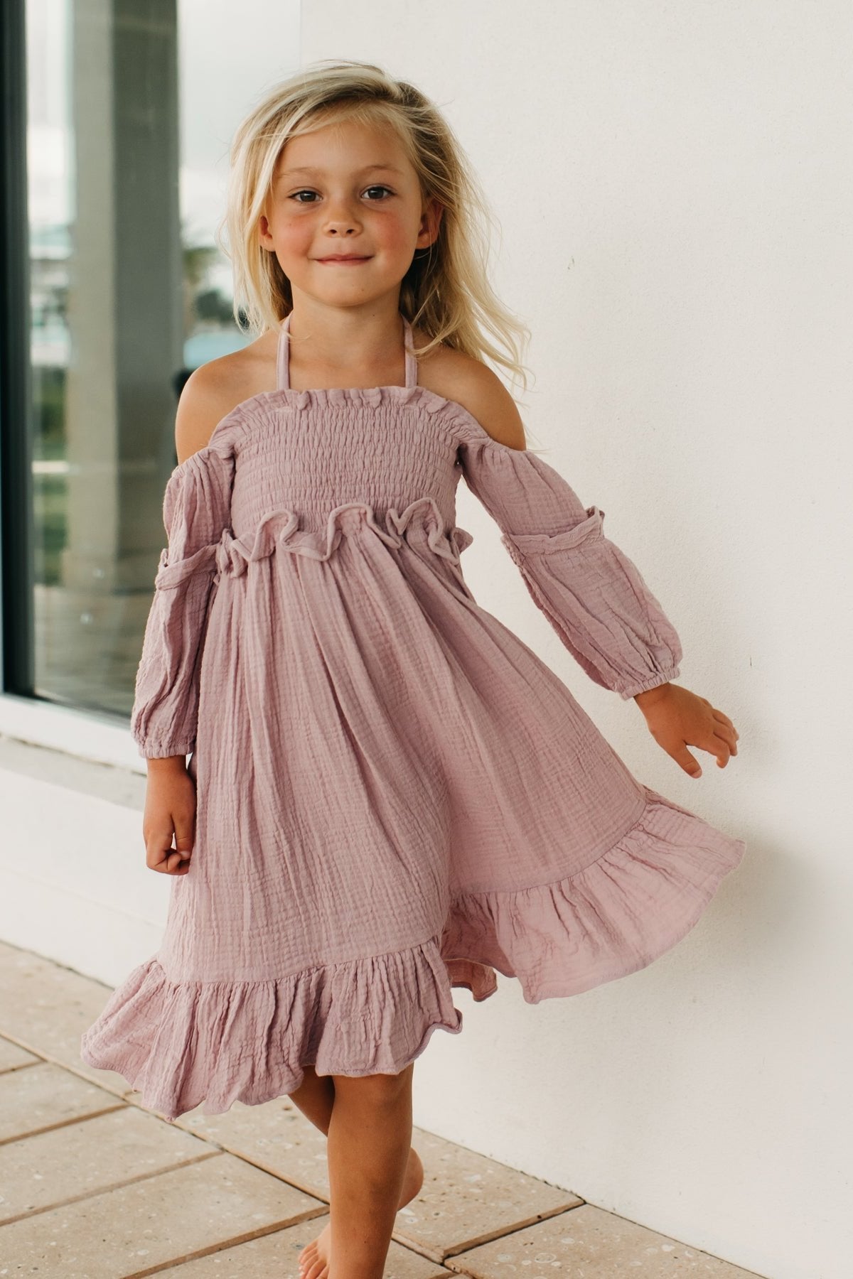 SS Girl's Dress Pippa Dress (peony muslin)