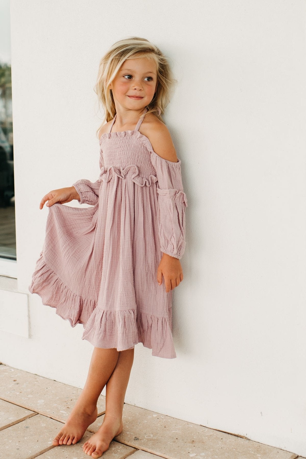 SS Girl's Dress Pippa Dress (peony muslin)