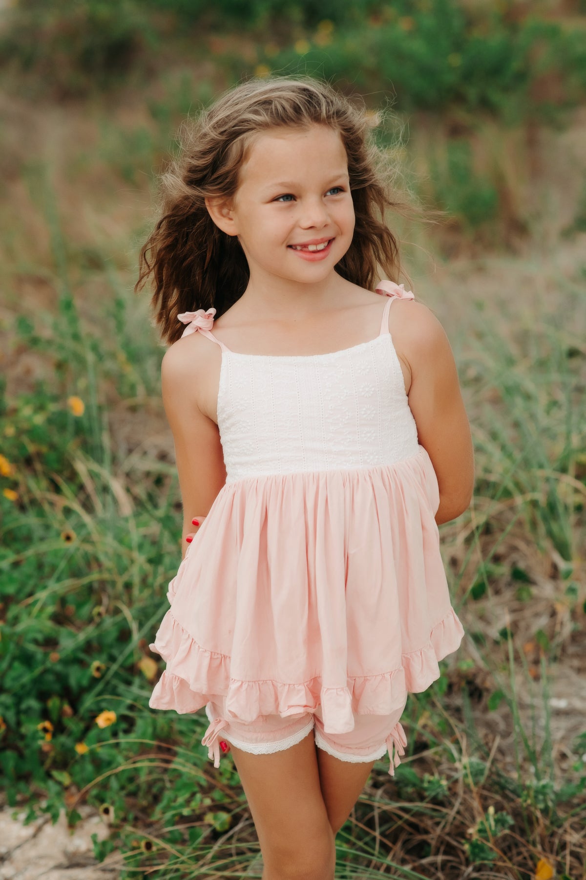 LB Girl's Sets Penny Tunic Set (soft pink) FINAL SALE