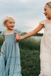 SS Girl's Dress Marabella Dress (blue swiss dot)
