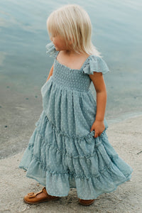 SS Girl's Dress Marabella Dress (blue swiss dot)